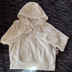 White Hooded Sweatshirt